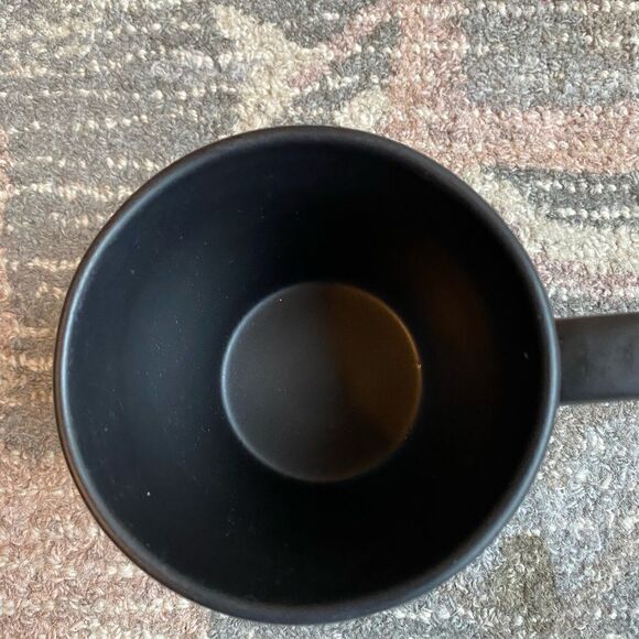 Hearth & Hand black matte X design Coffee Stoneware Mug - Picture 3 of 8